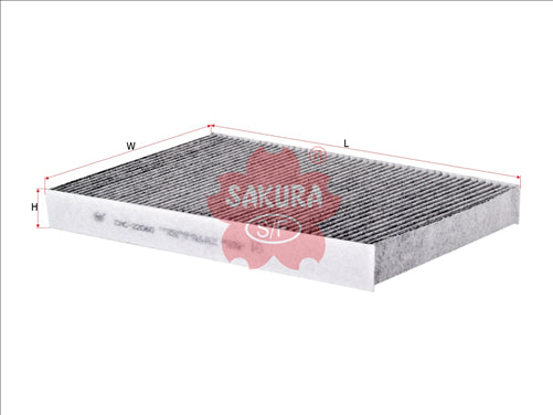 Sakura CABIN FILTER FITS WACF0047 CARBON ACTIVATED CAC-22060