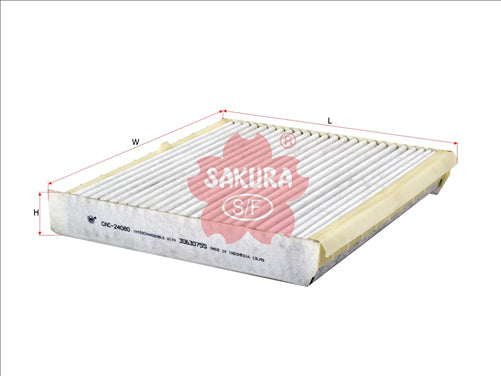 Sakura CABIN FILTER FITS RCA279C WACF0068 CARBON ACTIVATED CAC-24080
