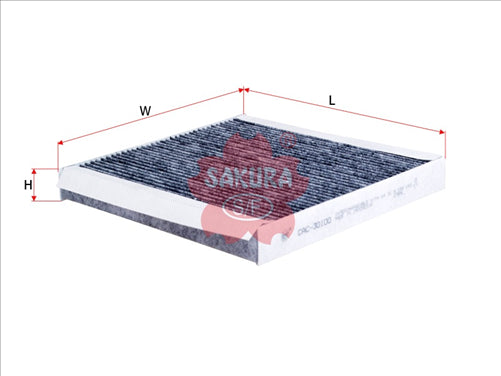 Sakura CABIN FILTER FITS WACF0055 6A671-75090 CAC-30100