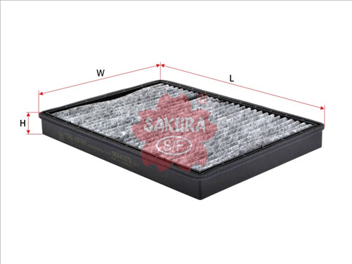 Sakura CABIN FILTER FITS RCA194P WACF0056 CARBON ACTIVATED CAC-65180