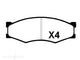 WOKING FRONT BRAKE PAD SET NISSAN 300ZX NAVARA SKYLINE - P0843.00