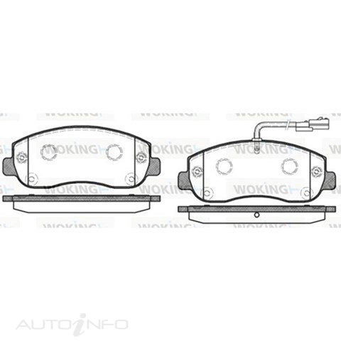 BRAKE PADS FRONT NISSAN/RENAULT - P15493.01