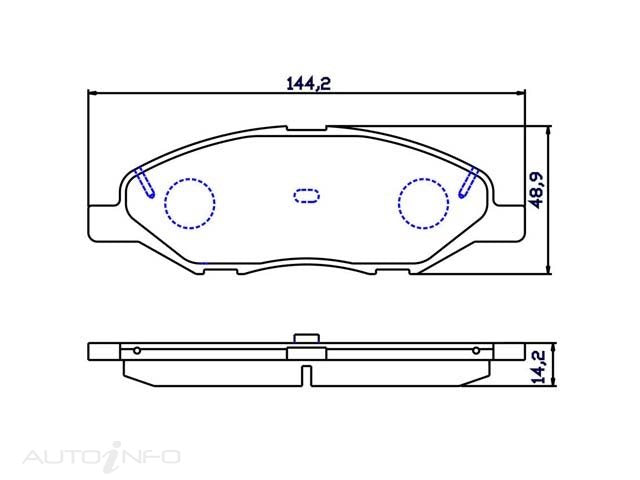 OE+ CERAMIC BRAKE PADS F NISSAN - DB1819CP