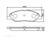 OE+ CERAMIC BRAKE PADS F NISSAN - DB1819CP