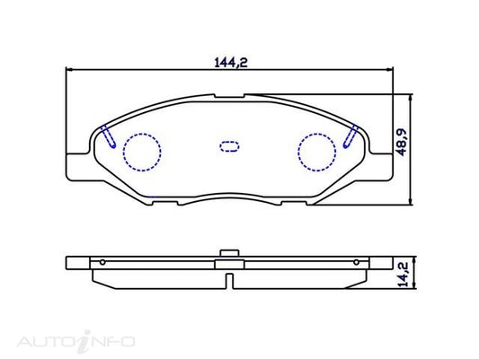 OE+ CERAMIC BRAKE PADS F NISSAN - DB1819CP