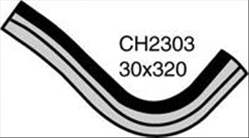 RADIATOR HOSE UPPER TOYOTA COROLLA SPRINTER 4AC/4AGE &gt;87 CH2303
