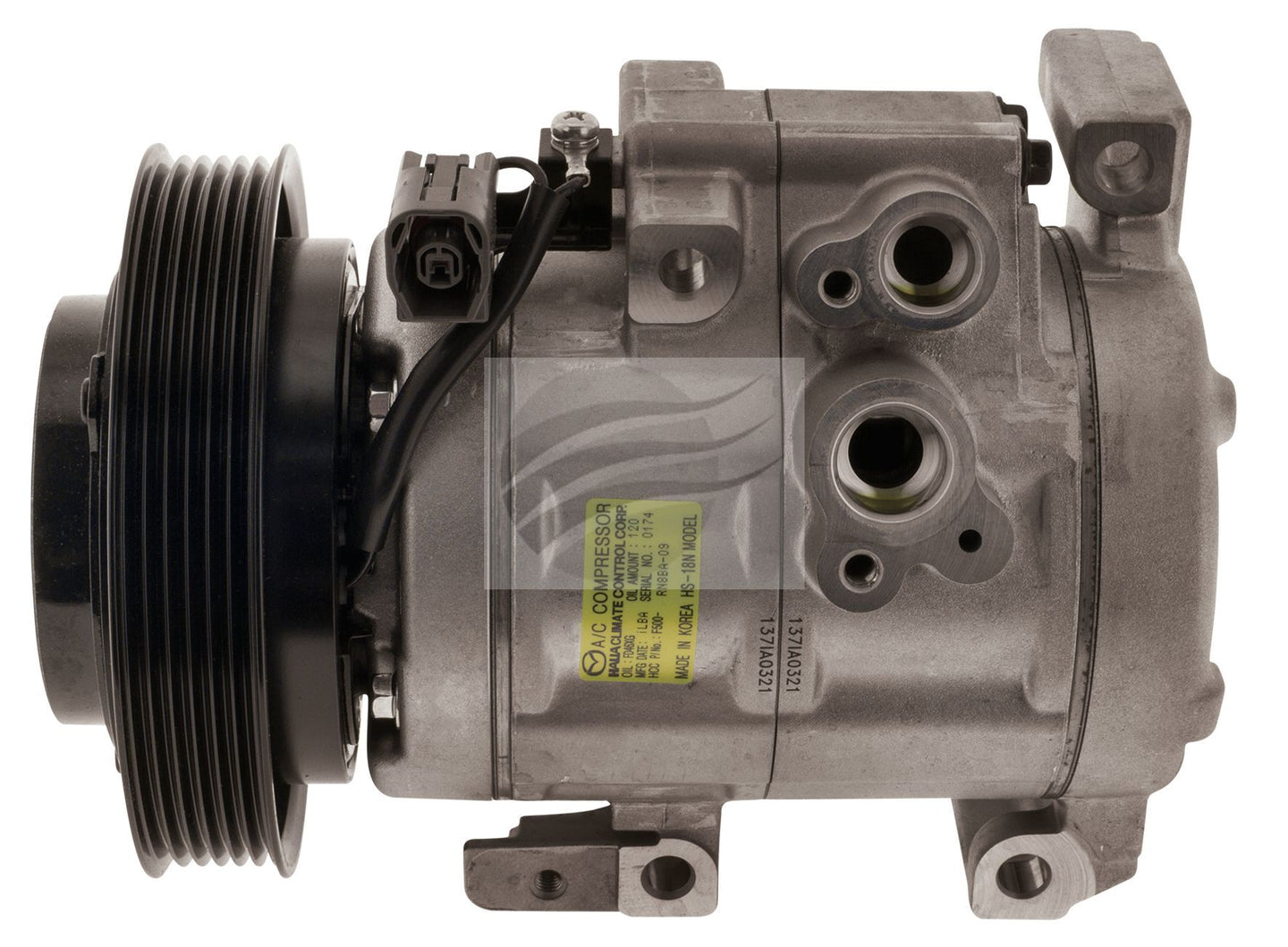 JAYAIR COMPRESSOR MAZDA3 BL 2.3L 2.5L PET 4/09-1/14 HS18N 6PV 137MM 12V