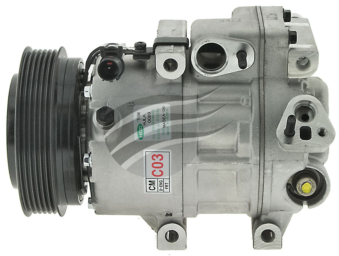 HANON COMPRESSOR HYUNDAI SANTA FE CM 2.2L DSL 11/06-10/09, 3.5L PET CM1910