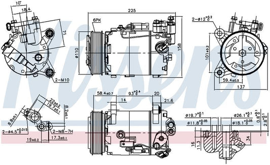 HELLA COMPRESSOR BMW X1 F48 10/15-ON CM2022