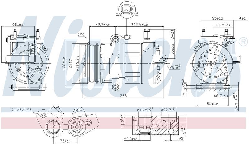 JAYAIR COMPRESSOR FORD TRANSIT VN 3/13-ON CM2036