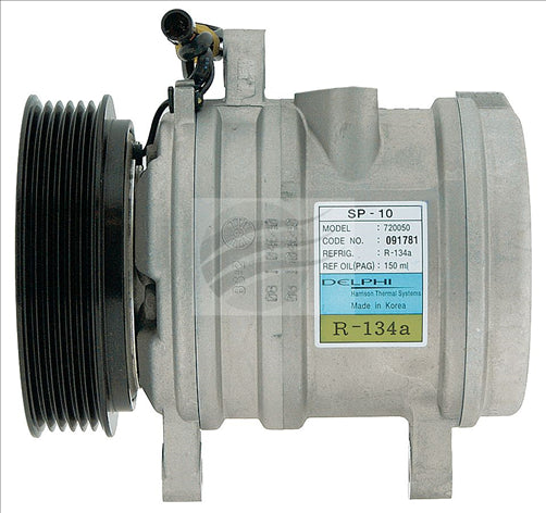 DELPHI COMPRESSOR HOLDEN RODEO PETROL 5/01-3/03 DELPHI SP10 6PV CM2508