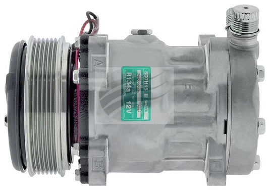 SANDEN COMPRESSOR SD7H15 12V 6PV 119MM VOR EAR MOUNT JE HEAD CM7865