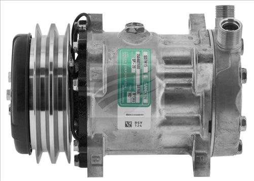 SANDEN COMPRESSOR SD7H15 24V 2A 132MM VOR EAR MOUNT JE HEAD DUST COVER CM7888