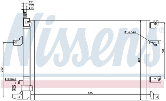 Nissens CONDENSER VOLVO V70 XC70 S80 00-07 S60 03-10 CN5100N