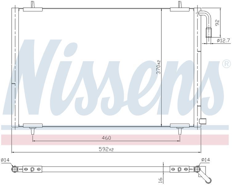Nissens CONDENSER PEUGEOT 206 4/99-8/03 CN5345N