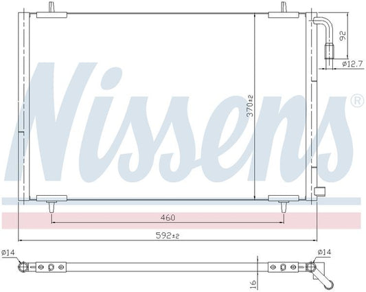 Nissens CONDENSER PEUGEOT 206 4/99-8/03 CN5345N