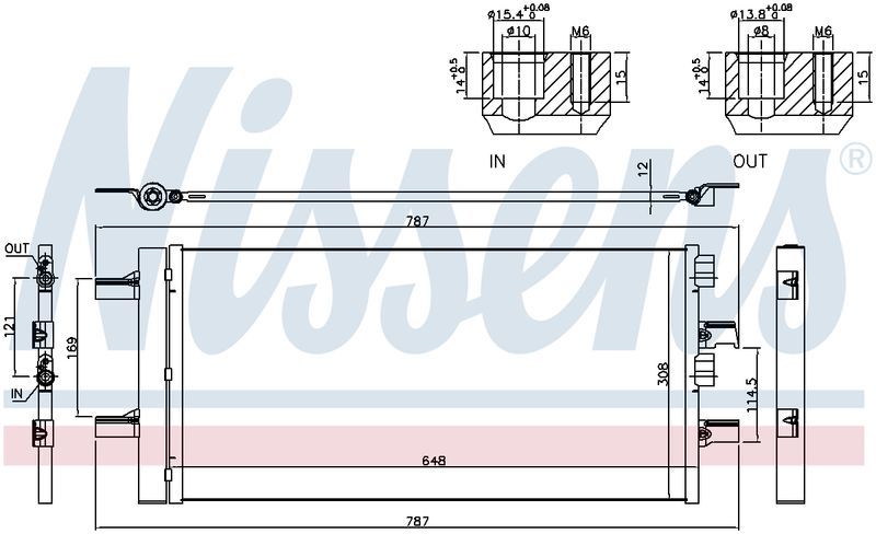 Nissens CONDENSER MINI COOPER F55 F56 4/14-ON CN5705N