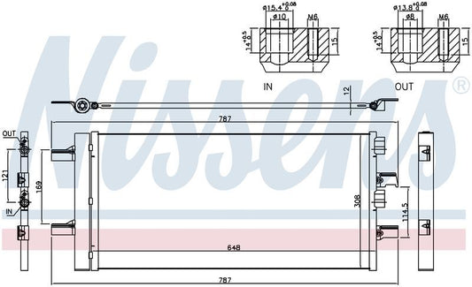 Nissens CONDENSER MINI COOPER F55 F56 4/14-ON CN5705N