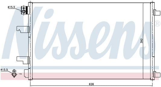 Nissens CONDENSER NISSAN DUALIS J10 1.6L DSL 4/13-5/14 CN5736