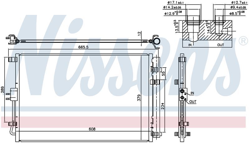 Nissens CONDENSER KIA SOUL AM 1.6L PET 3/14-ON CN5751