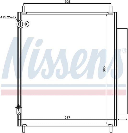 Nissens CONDENSER MITSUBISHI IMIEV HA1W HA3W 10-11 CN5752