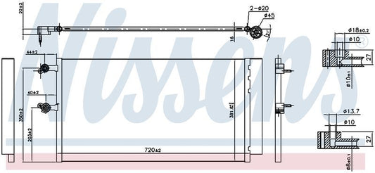 Nissens CONDENSER VOLVO XC90 2.0L DSL 8/15-ON CN5756