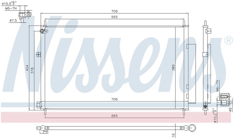Nissens CONDENSER HONDA CRV RM 1.6L & 2.2L DSL 1/14-1/16 CN5761