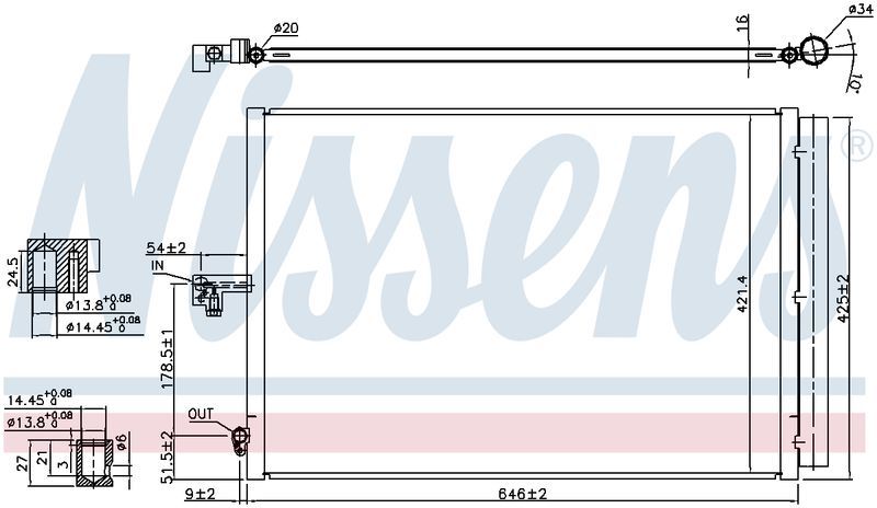 Nissens CONDENSER MERCEDES SL CLASS R231 9/12-ON CN5766