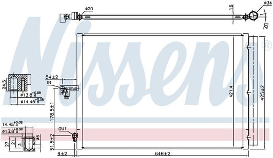 Nissens CONDENSER MERCEDES SL CLASS R231 9/12-ON CN5766