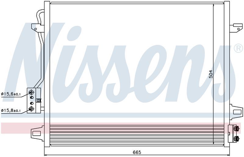 Nissens CONDENSER CHRYSLER GRAND VOYAGER RT 2.8L DSL 11-16 CN5775