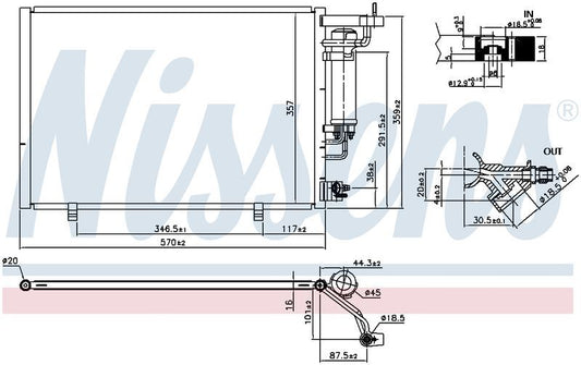 Nissens CONDENSER FORD ECOSPORT BK 1.5L PET 13-17 CN5776