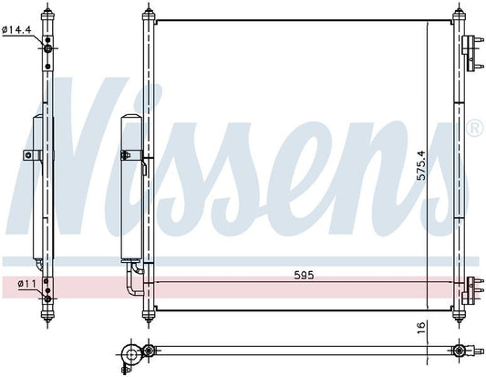 Nissens CONDENSER RANGE ROVER LG 12 ON PETROL & DIESEL CN5791