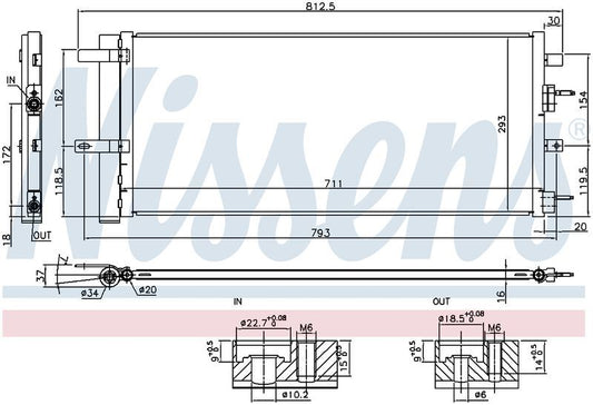 Nissens CONDENSER FORD MONDEO MD 2.0L DSL & PET 14-19 CN5792