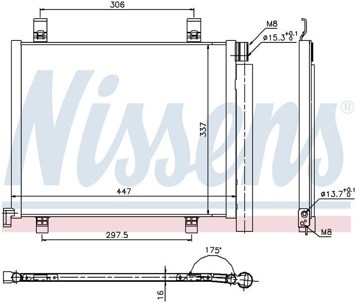 Nissens CONDENSER VW UP! AA 1.0L PET 12-14 CN5828N
