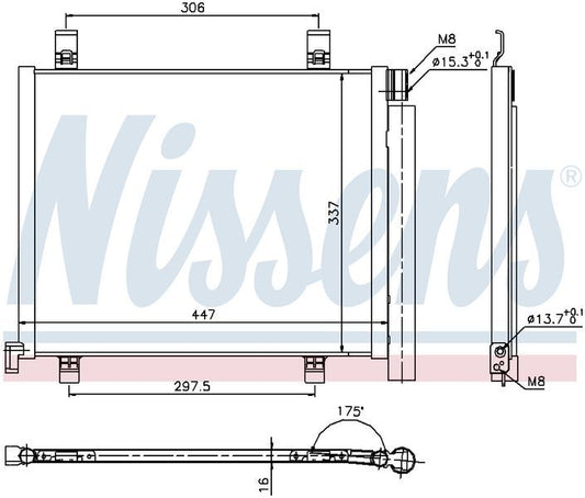Nissens CONDENSER VW UP! AA 1.0L PET 12-14 CN5828N