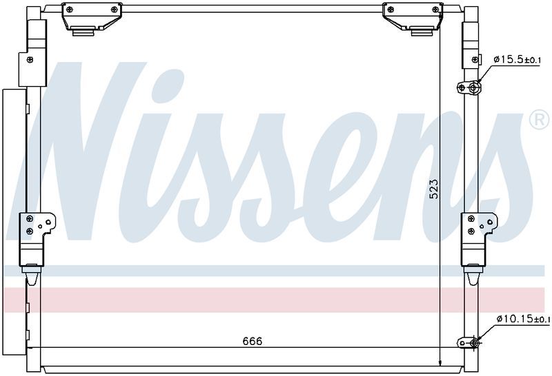 Nissens CONDENSER LANDCRUISER 200 SERIES UZJ200 VDJ200 GRJ200 CN6040N