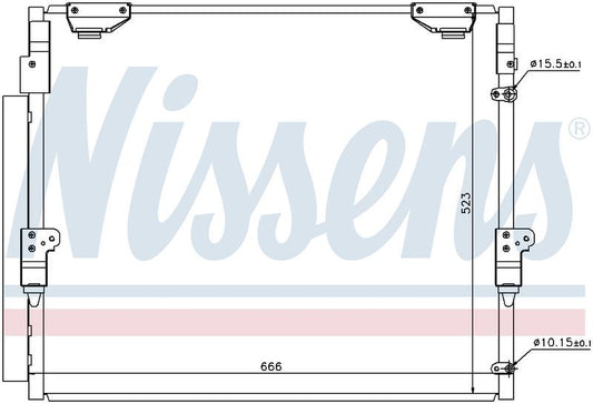 Nissens CONDENSER LANDCRUISER 200 SERIES UZJ200 VDJ200 GRJ200 CN6040N