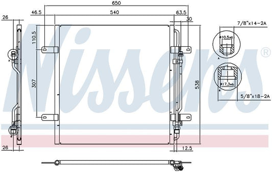 Nissens CONDENSER MERCEDES ATEGO 97-07 CN6101N