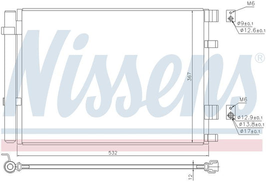 Nissens CONDENSER HYUNDAI ACCENT RB 1.6L DSL 12-13 CN6105N