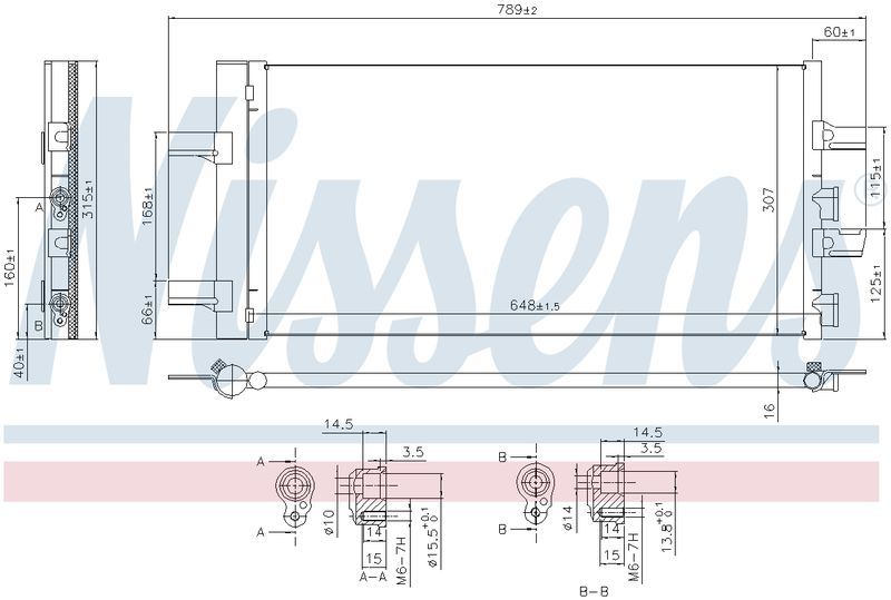 Nissens CONDENSER BMW X1 F48 2.0L DSL, X2 F39, 2 SERIES F45 2.0L DSL CN6109N