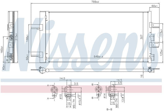Nissens CONDENSER BMW X1 F48 2.0L DSL, X2 F39, 2 SERIES F45 2.0L DSL CN6109N