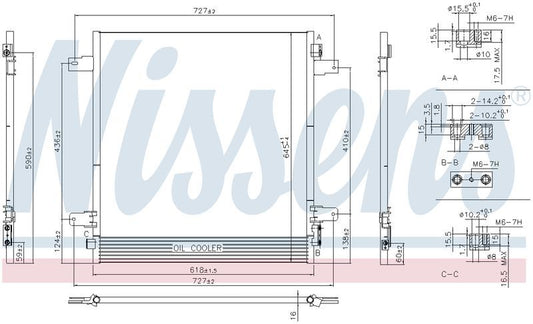 Nissens CONDENSER NISSAN PATROL Y62 5.6L PET 2/13-ON CN6495N
