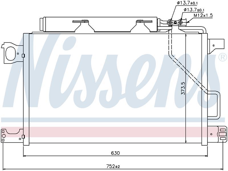 Nissens CONDENSER MERCEDES C CLASS W203 02- C180 C200 C230 C240 CL203 CN6521N