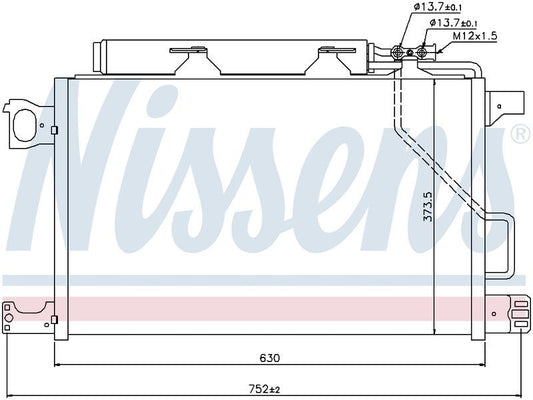 Nissens CONDENSER MERCEDES C CLASS W203 02- C180 C200 C230 C240 CL203 CN6521N