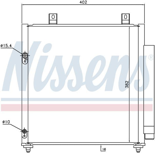 Nissens CONDENSER MITSUBISHI MIRAGE LA 1.2L PET 1/13-ON CN6571N