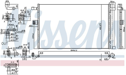 Nissens CONDENSER BMW X3 G01, X4 G02, X5 G05, X6 G06, X7 GO7, 18-ON CN6868