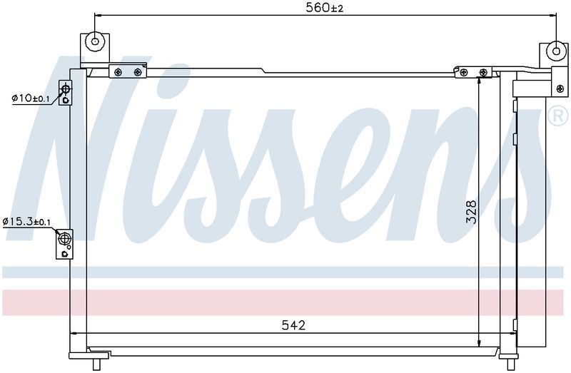 Nissens CONDENSER MAZDA BT50 UN 11/06-10/11 FORD RANGER CN7061N