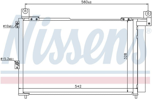 Nissens CONDENSER MAZDA BT50 UN 11/06-10/11 FORD RANGER CN7061N