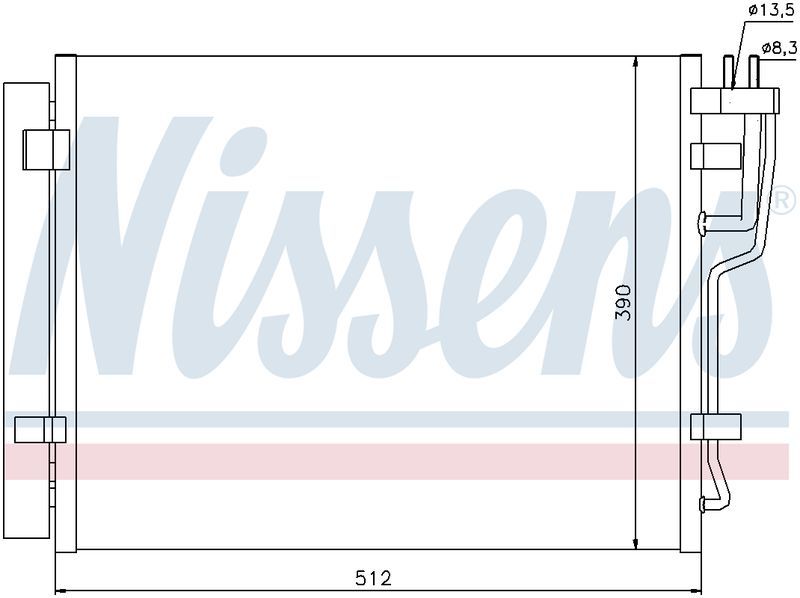 Nissens CONDENSER HYUNDAI i30 FD 1.6L DSL 10/07-4/12 CN9511N