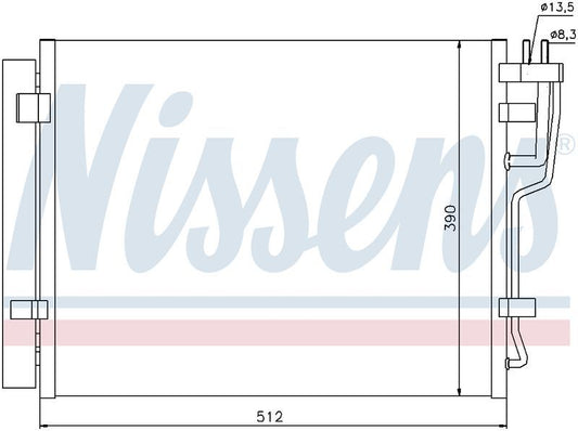 Nissens CONDENSER HYUNDAI i30 FD 1.6L DSL 10/07-4/12 CN9511N
